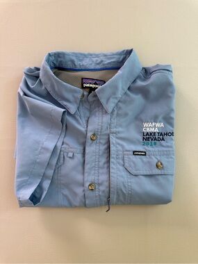 Patagonia Men’s Sol Patrol II Fishing Sun Shirt XL - Lake Tahoe Embroidered